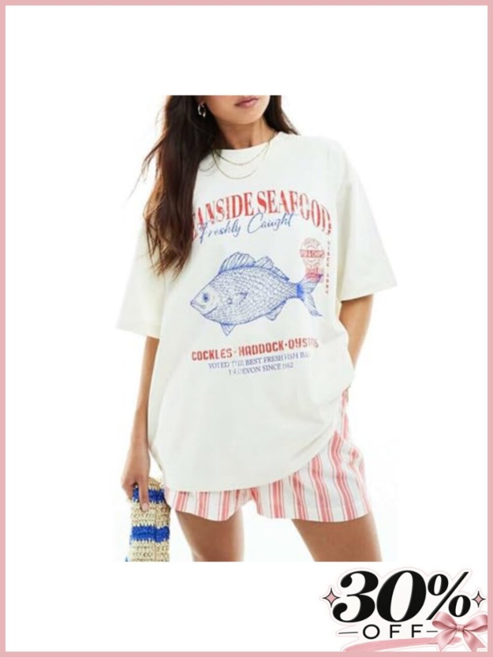 Women Y2K Oversized Graphic Tee Baggy Casual Top